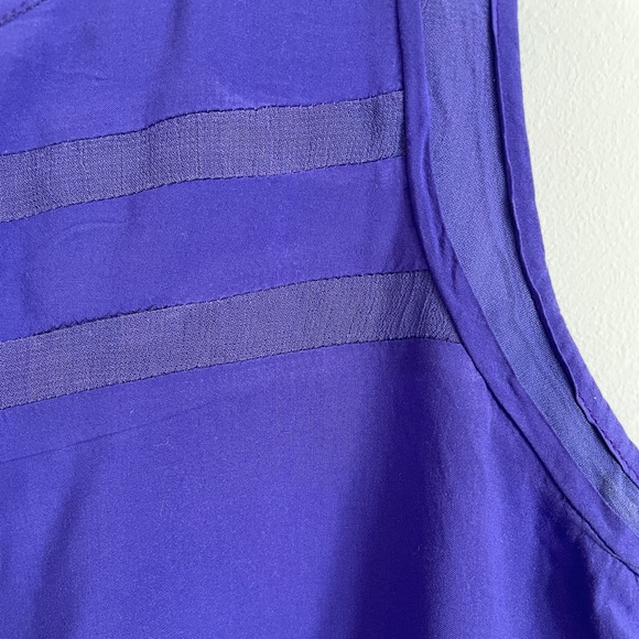 Blue cut sleeves Top - Picture 5 of 7